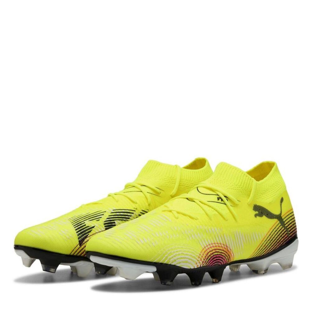Puma Mens Future 8 Match Firm Ground Football Boots / Yellow/Black